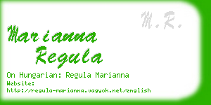 marianna regula business card